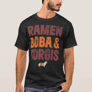 T-shirt Ramen Boba Et Corgi