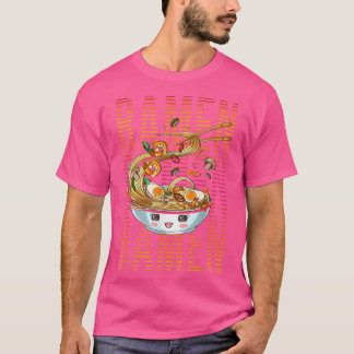 T-shirt Ramen Bowl Japonais Coréen Soupe aux nouilles Anim