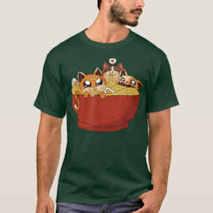 T-shirt Ramen cadeau de chat pour hommes amusant enfants f
