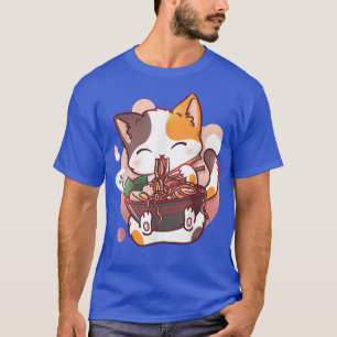 T-shirt Ramen Cat Anime Kawaii Neko Japanese