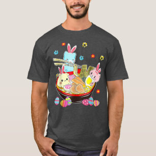 T-shirt Ramen Cat Cute Kawaii Anime Jour de Pâques Japonai