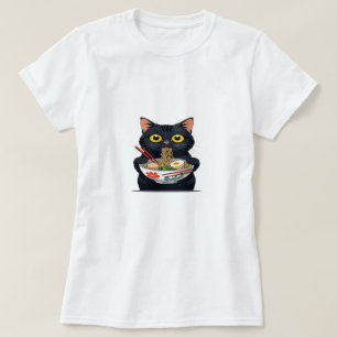 T-shirt Ramen Cat – Kawaii Amateur de Nouilles Tee