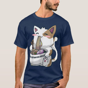 T-shirt Ramen Cat Kawaii Anime Otaku