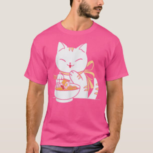 T-shirt Ramen Cat Neko Anime Kawaii Japanese Merch Toxits 