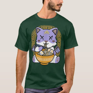 T-shirt Ramen Cat Pastel Goth Kawaii Neko Halloween