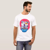 T-shirt Ramen chaton mignon (Devant entier)