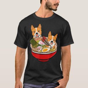 T-shirt Ramen Corgi Chien 1153