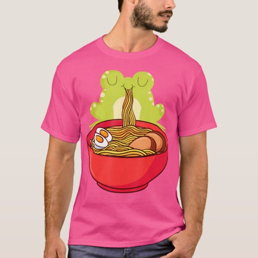 T-shirt Ramen de grenouille esthétique (Devant)