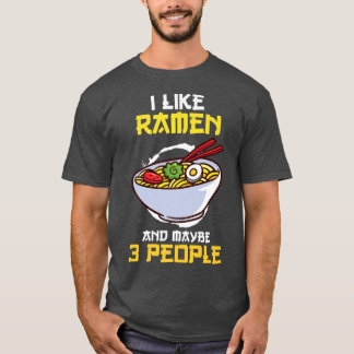 T-shirt Ramen Et 3 Personnes Nourriture Japonaise 1310