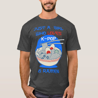 T-shirt Ramen Et K-pop Amusant Pour Les Filles Ados1326