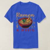 T-shirt Ramen et musique Notes Musicien Japonais Nourritur (Design devant)