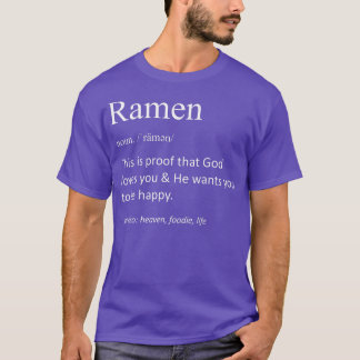 T-shirt Ramen Funny Définition Funny Ramen Japonais Alimen