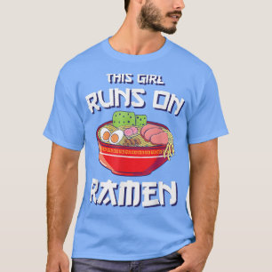 T-shirt Ramen Girls Japonaise Nourriture Cette Fille Coule