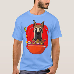 T-shirt Ramen Great Dane Dog Kawaii Japonais Ramen Noodle