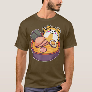 T-shirt Ramen Hamster Kawaii Anime cadeau japonais