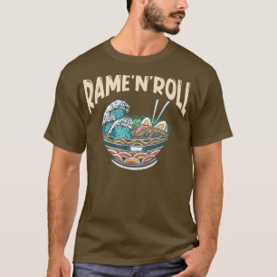 T-shirt Ramen Japon Kawaii Noodle Bowl Pun Kanagawa Wave 9
