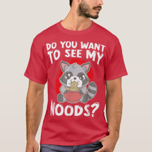 T-shirt Ramen Japon Kawaii Noodle Bowl Pun Racoon 995