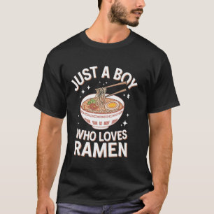 T-shirt Ramen Juste Un Garçon Qui Aime Le Bacon