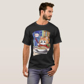 T-shirt Ramen Kawaii Cat Anime (Devant entier)