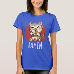 T-shirt Ramen Kawaii Japon Anime Manga Cat