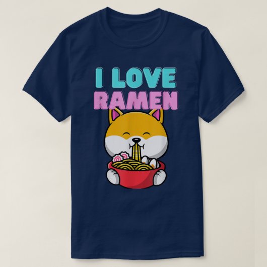 T-shirt Ramen love Floki doge love ramen everybody loves r (Design devant)