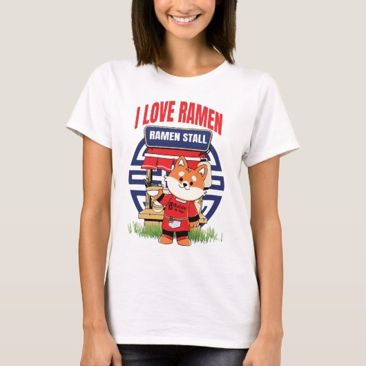 T-shirt Ramen Lover Femmes Blanches (Devant)