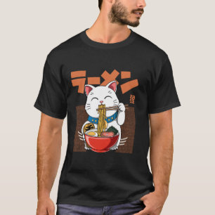 T-shirt Ramen Maneki Neko - Chat Ramen Otaku