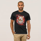 T-shirt Ramen Manger Chat (Devant entier)