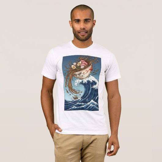 T-shirt ramen navigator (Devant entier)
