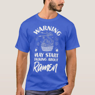 T-shirt Ramen Noodle Bowl Love Japonais Kawaii Avertisseme