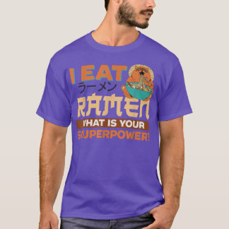 T-shirt Ramen Noodle Bowl Love Japonais Kawaii Pun Sloth I