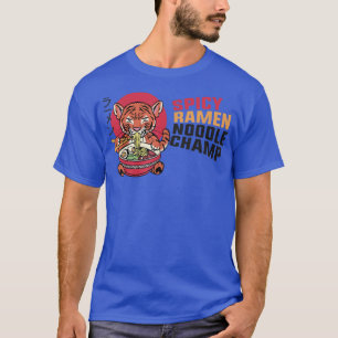 T-shirt Ramen Noodle Bowl Love Japonais Kawaii Tiger épicé