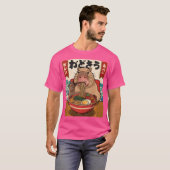 T-shirt Ramen Noodle Capybara Kawaii Anime Ramen Capybara (Devant entier)