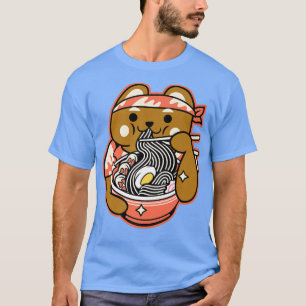 T-shirt Ramen Noodles Anime Kawaii ours mignon japonaise P