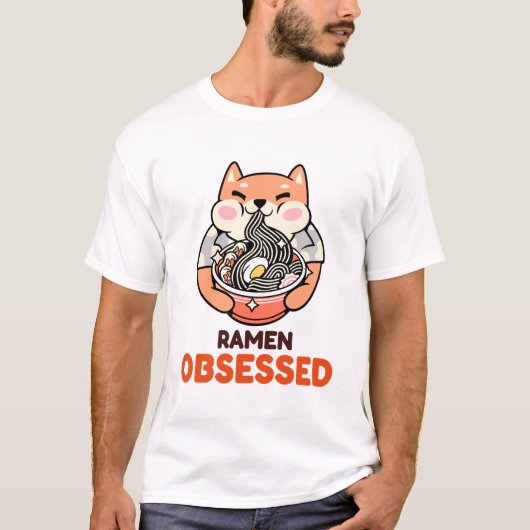T-shirt Ramen Obsessed Asian Recipe (Devant)
