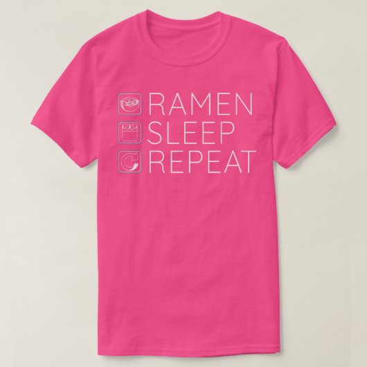T-shirt Ramen Sleep Répétition Ramen Lover (Design devant)