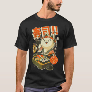 T-shirt Ramen vêtements graphique Chat Sushi Kawaii Anime 