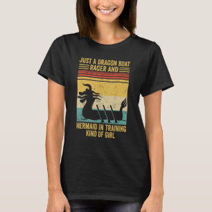 T-shirt Rameur de bateau dragon et sirène en formation de