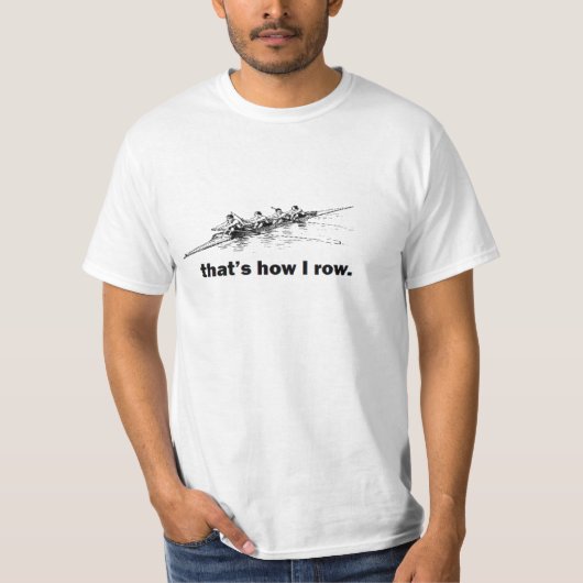 T-SHIRT RAMEUR D'ÉQUIPAGE "QUI EST COMMENT JE RAME" LE (Devant)