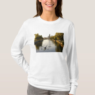 T-shirt Rameurs à Chicago, Illinois, dans la lagune du par