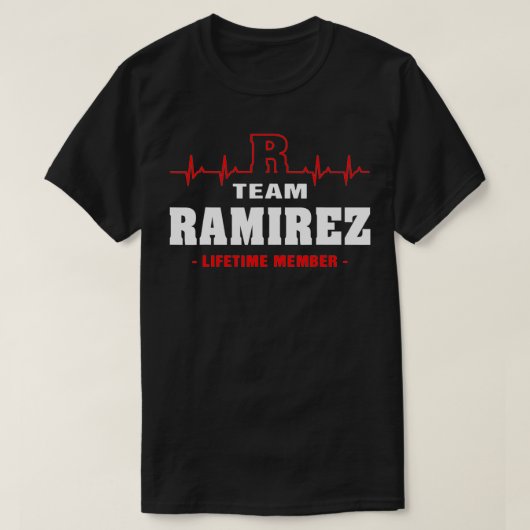 T-shirt Ramirez Nom de famille Famille Équipe Ramirez (Design devant)