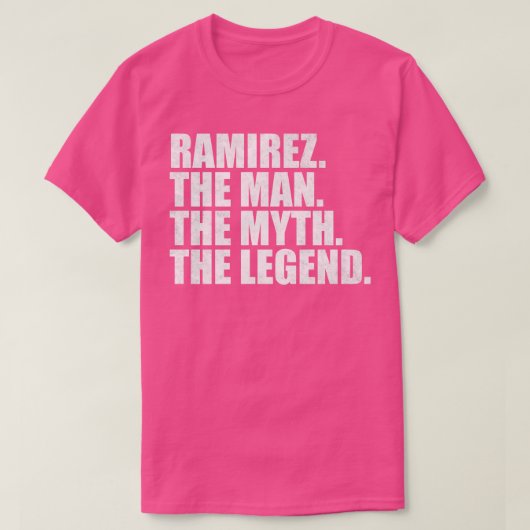 T-shirt RamirezRamirez Nom Ramirez prénom (Design devant)