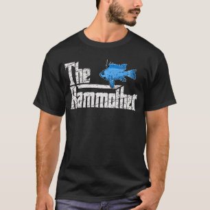 T-shirt Rammère Électrique Bleu Ram Cichlid Poisson Gardie