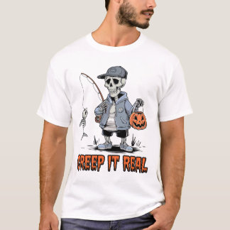 T-shirt rampe le moulin, pêche à l'halloween