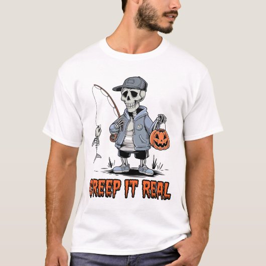 T-shirt rampe le moulin, pêche à l'halloween (Devant)