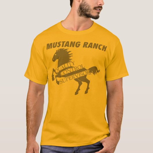 T-shirt Ranch de mustang - surveillant de contrôle de (Devant)