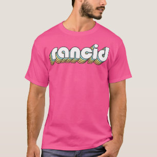 T-shirt Rancia Retro Typographie Arc-en-ciel style défraîc