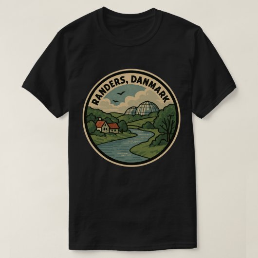 T-shirt Randers Danemark Dômes (Design devant)