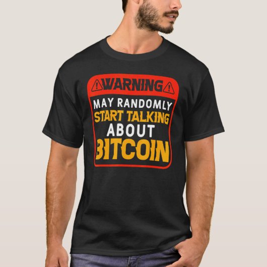 T-shirt Randomly Parler De Bitcoin Bitcoin BTC Crypt (Devant)