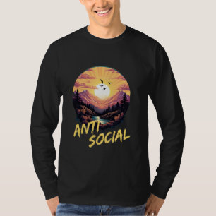 T-shirt Randonnée antisociale Extérieur pour randonneurs
